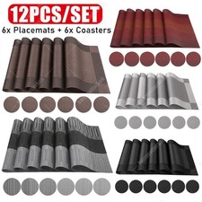 Set Of 6 PVC Place Mats & 6PCS