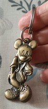 Vintage Mickey Mouse Bronze Keyring Disney  MFG by Monogram Products Collectable