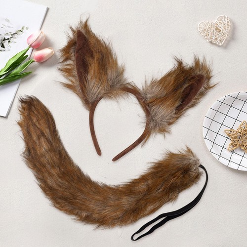 Wolf ears and tail - wolf,