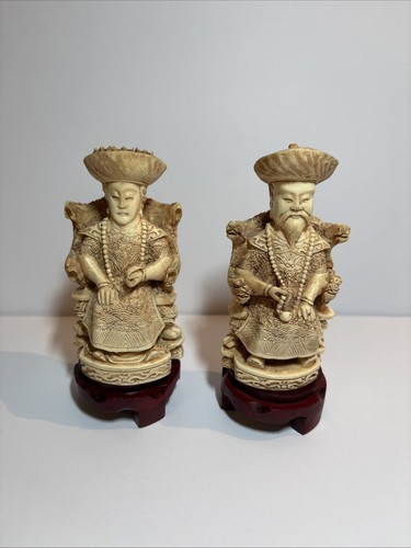 Vintage resin ivory chinese - resin,