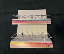 Pre-loved OPI nail lacquer stand holds 36 full sized bottles of polish