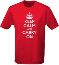Keep Calm And Carry On Mens T-Shirt 10 Colours (S-3XL) by swagwear