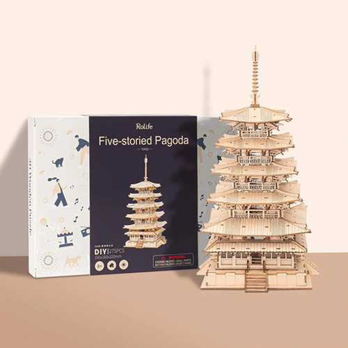 Wooden puzzle kit - 3d, kit-