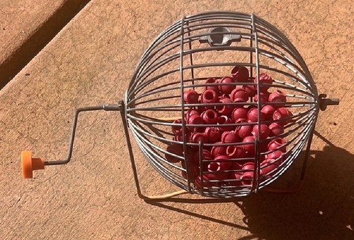 Vintage bingo ball - vintage, set