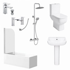 Complete bathroom suite chrome - bathroom,