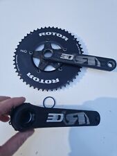 Rotor 3D Aluminium Crankset, 175mm, 52/36T noQ Chainrings, Very Good Condition!