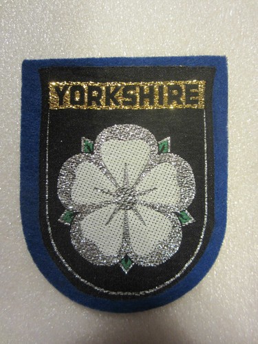 Cloth badge yorkshire blue - cloth, (blue