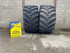 PAIR OF 900/55R32 GOODYEAR OPTITRAC DT830 173A8 170B USED TRACTOR TYRES