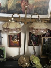 Uranium Glass Victorian Brass