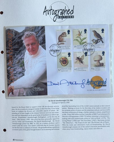 Sir david attenborough signed - sir,