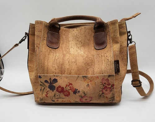 Portugal cork handbag with two - cork,