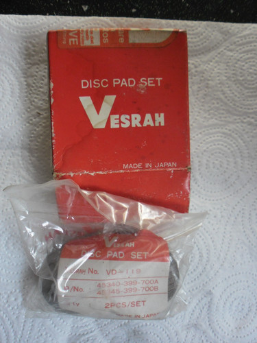 Vesrah brake pad set - pad, vd119