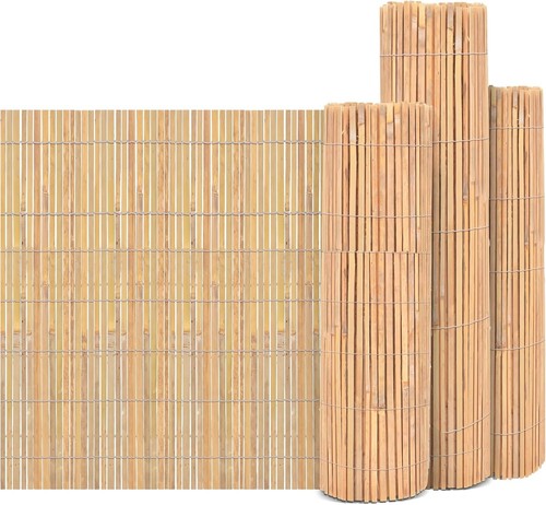 Bamboo slat fence screening - bamboo,