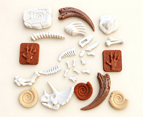 Dinosaur fossil bones - fossil,