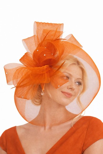 Flower feather hair - flower,