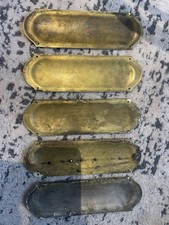 Reclaimed brass finger plates - finger,
