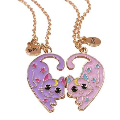 Moon and star - moon, necklace