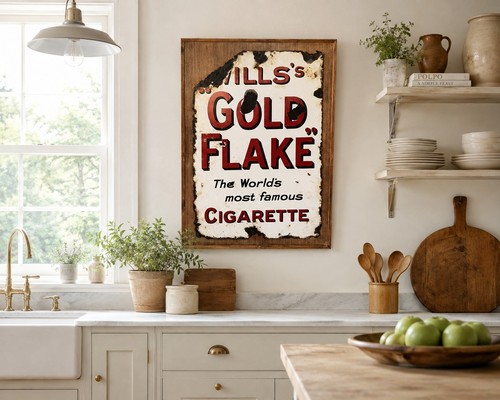 Large vintage wills gold - gold, flake