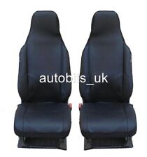 Black-Black Fabric Seat Covers