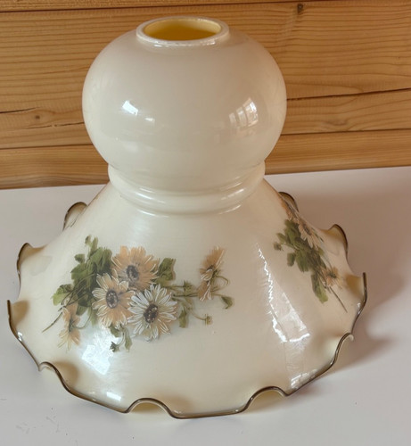Vintage milk glass shade - vintage,