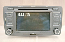 SKODA OCTAVIA 2009 - 2012 STEREO RADIO CD PLAYER HEAD UNIT 1Z0035156F REF 23