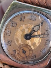 Antique trench  watch signed