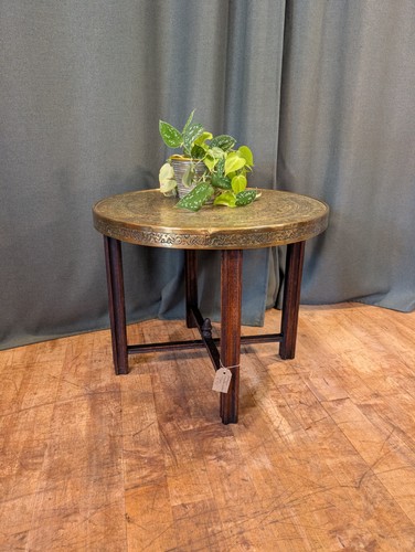 Antique brass top folding