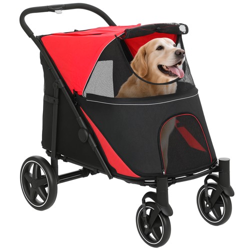Pawhut foldable dog - pawhut, carriage