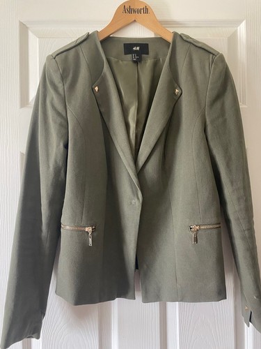 And green blazer - and, m