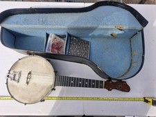 A very nice vintage decorated  banjo mandolin by "John Grey London" very rare