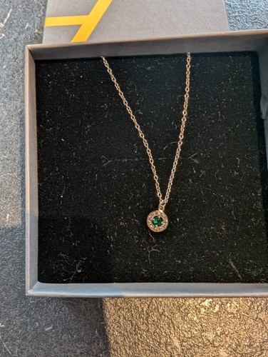 Argento emerald stone necklace - emerald,