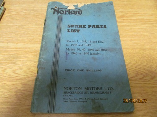 Norton spare parts book - , 16h