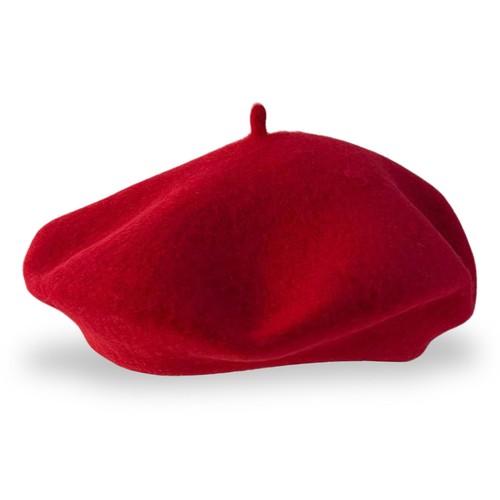Womens french style red beret - style,