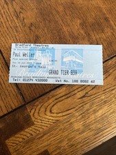 PAUL WELLER CONCERT TICKET ST