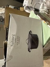 Nutmeg Home 4.5 L Slow Cooker Black, 3 Setting, 220w, New