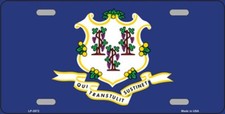 CONNECTICUT STATE FLAG METAL