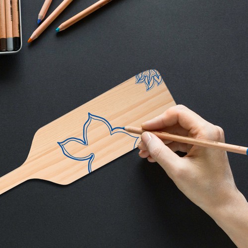 Unfinished wood paddle - wood,