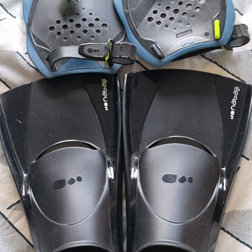 Nabaiji swim training fins - l, &