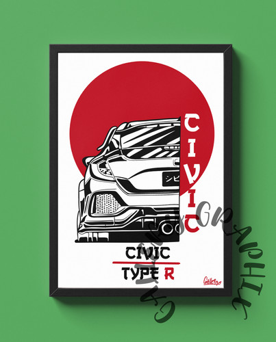 Honda civic type - jdm, car