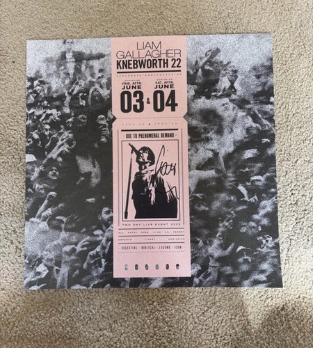 Liam gallagher signed poster - liam,
