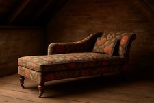 Stunning Liberty Fabric Antique Chaise Longue Day Bed