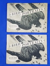 2x Brooke Bond Albums PG BIRD PORTRAITS (1957)  - 1x EMPTY 1x Full (Some marks)