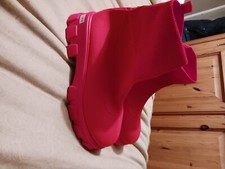 chunky red sock boots never been worn, from a smoke free and pet free home. 