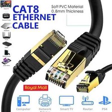 Cat8 Ethernet Cable RJ45 40GBPS Network Gold Super Fast LAN Lead SSTP Patch LOT