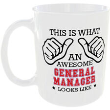 THIS IS WHAT AN AWESOME GENERAL MANAGER LOOKS LIKE MUG IDEAL GIFT CUP FOR A JOB