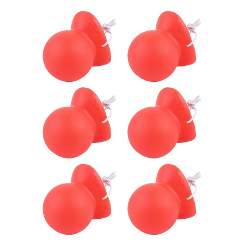 6pcs red nose day squeaking - red,