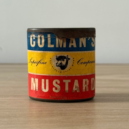 Vintage colman mustard tin - mustard,