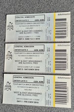 USED CRICKET TICKETS * 2010
