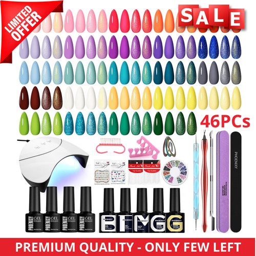 Gel nail polish kit with - kit,