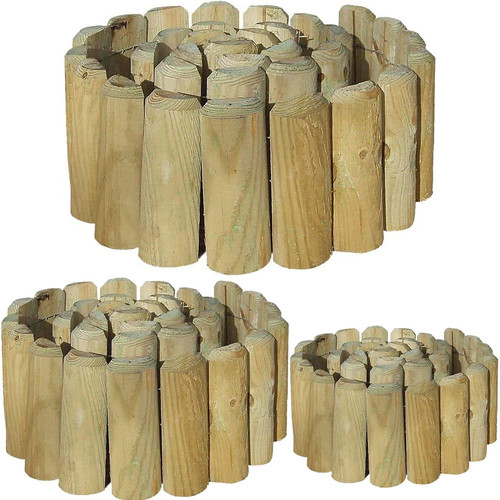 Wooden garden border log - 1.8m,